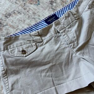 American Eagle Outfitters Men's Tan Flat-Front Shorts